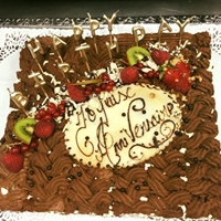 Royale chocolat anniversaire au restaurant O'Capot